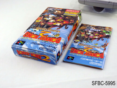 Completo Super Donkey Kong 2 Super Famicom Japonés País Importación Vendedor de EE. UU. C - Imagen 4 de 7
