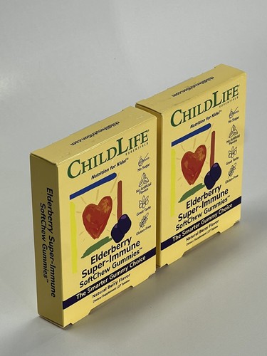 Pack of 2 - ChildLife Elderberry Super-Immune SoftChew Gummies | 27 Gummies - Picture 2 of 3