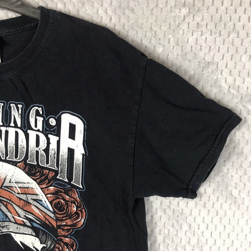 Gildan Asking Alexandra Band T Shirt Mens Short Sleeve Graphic Black Medium M - Picture 4 of 10