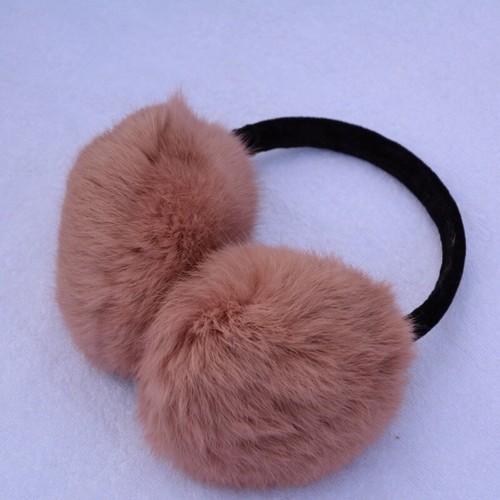 Echt Kaninchenfell Flauschiger Ohrenschützer Unisex Winterwärmer Ohrenschützer Original - Bild 21 von 26