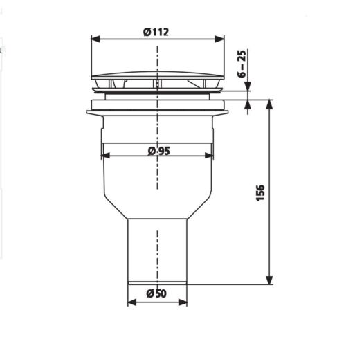 Sanit Duschablauf senkrecht inkl. Farbset chrom Duschwannen 90 mm Ablauf - Bild 2 von 2