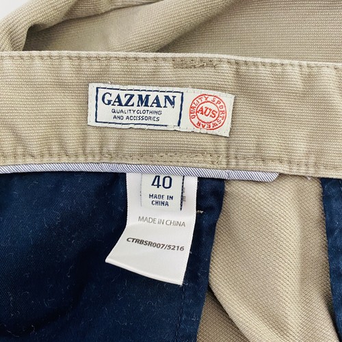 GAZMAN Mens Chino Pants Size W40 Classic Fit Stretch Bedford - Picture 6 of 9