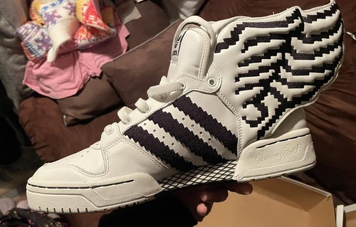 Adidas Wings 2.0 Pixel x Jeremy Scott White Size 10.5 - Picture 10 of 12