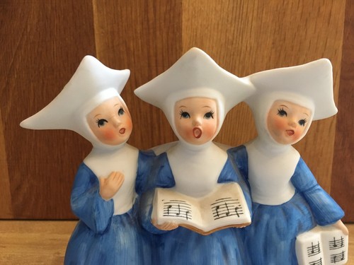 Vintage 79’ singende Nonnen Musikfigur Berman & Anderson Inc. *FUNKTIONIERT* 6” T 5” W - Bild 3 von 7