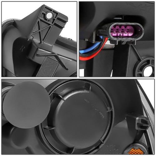 FOR 2011-2014 DODGE CHARGER PAIR LED DRL PROJECTOR HEADLIGHT LAMPS BLACK/AMBER - Picture 7 of 9