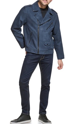 DKNY Men's Modern Motorcycle Jacket SIZE SMALL NWT - Picture 5 of 10