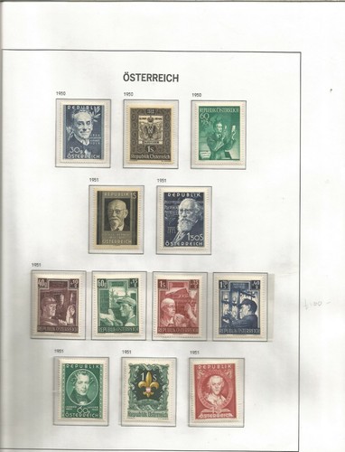 ÖSTERREICH 1950 -1986 PRACHT & KOMPENSIVE MEIST POSTFRISCHE SAMMLUNG IN DAVO FALZLOS - Bild 2 von 12