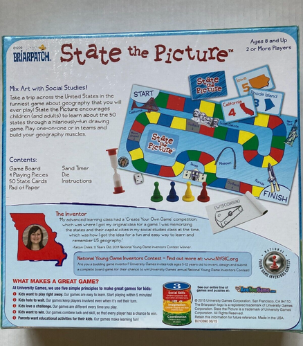 Briarpatch "State the Picture" Game Play 'n Learn System 2015 Brand New Sealed - Picture 3 of 4