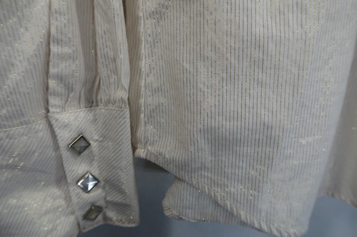 Roper Womens Long Sleeve Pearl Snap Western Shirt Size Large Cowboy Shinny Rodeo - Picture 6 of 10