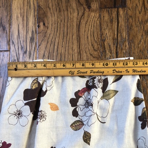 Vtg Harold’s Womens Sz 2 Linen Skirt Floral Autumn Fall Colors Side Zip & Vents - Picture 4 of 15