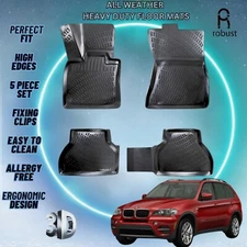 Custom Floor Mats Fits BMW X5 2007-2013 TPE Rubber All Weather Protect Liners 4p