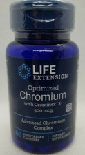 Life Extension Optimized Chromium w/ Crominex® 3+ 500 mcg, 60 veggie capsules