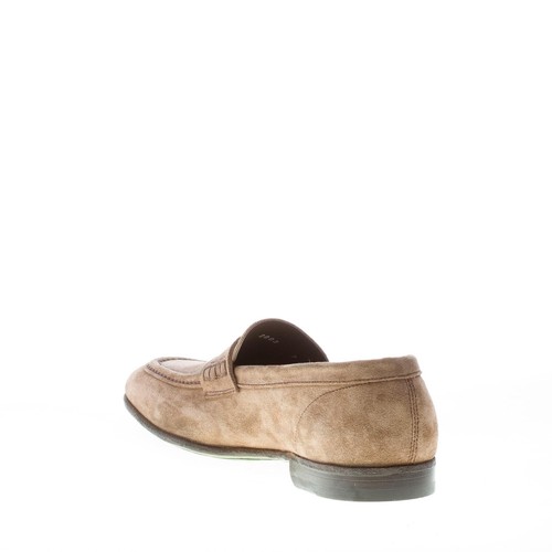 GREEN GEORGE men shoes beige suede handcrafted in Italy penny loafer classic - Bild 4 von 8