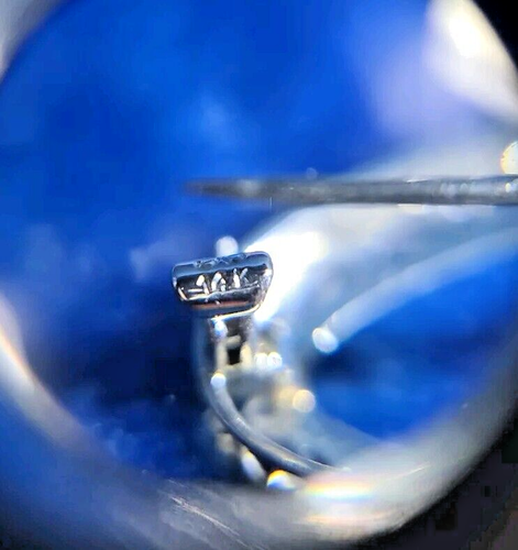 Hermoso broche prendedor barra filigrana oro 14k Krementz vintage - Imagen 9 de 13