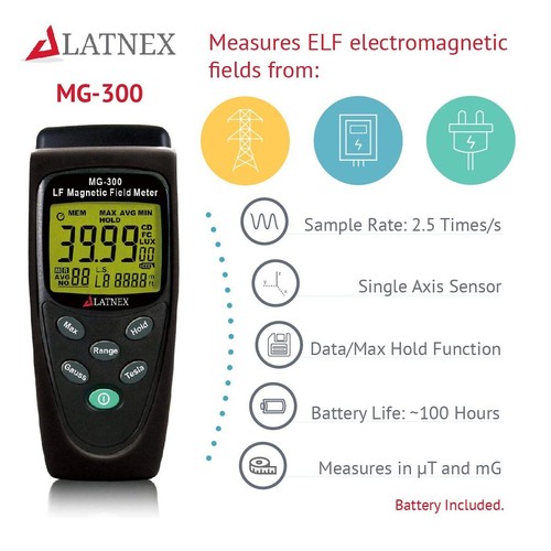 EMRSS MG-300 LF Magnetic Field Meter EMF Tenmars Latnex - Picture 8 of 9