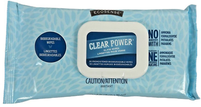 Melaleuca - Ecosense Clear Power Glass Cleaner Wipes - 30 ct New Sealed