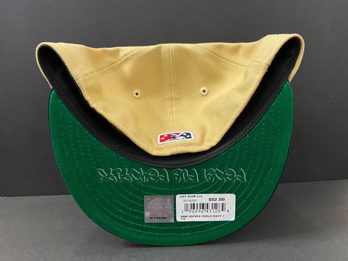 HAT CLUB EXCLUSIVE SAN FRANCISCO SEALS FITTED VEGAS GOLD NAVY GREEN UV 7 1/4 - Picture 9 of 9