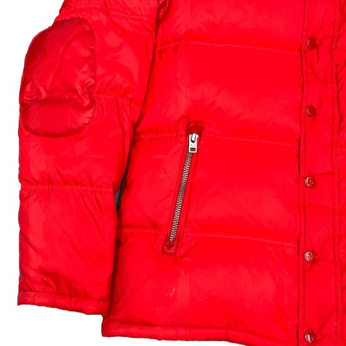 Abrigo Buffalo David Bitton Rojo Puffer Hinchado Plumón Relleno Chaqueta Parka Cremallera Capucha - Imagen 5 de 16