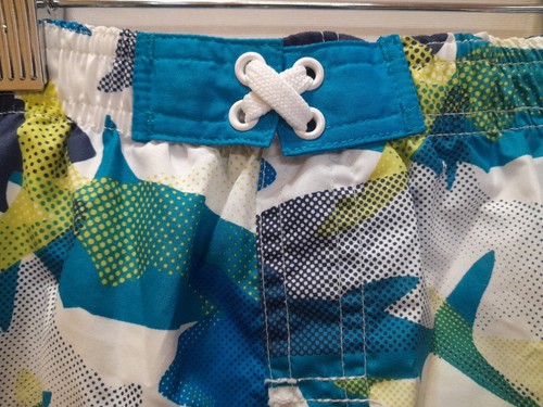 Boy Size 5T OP Ocean Pacific Multicolor Shark Camo Swim Trunks Mesh-Lined EUC - Picture 2 of 8