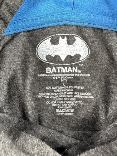 BATMAN DC Lightweight Athletic Hoodie Hooded shirt Size L - Picture 16 of 19