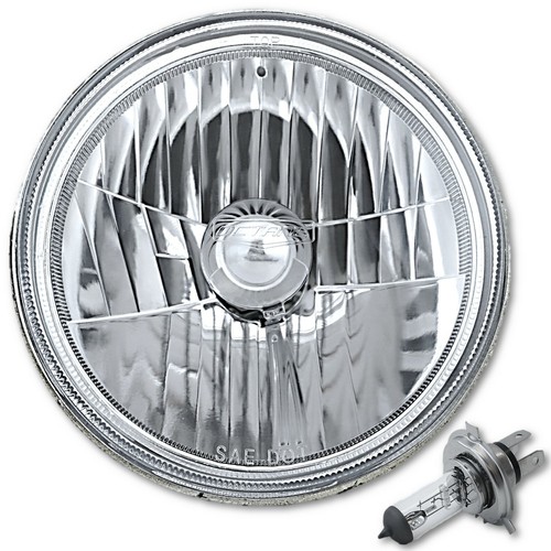 7" Diamante Cristal Euro Transparente Halógeno Moto Faro Faro Bombilla - Imagen 1 de 9