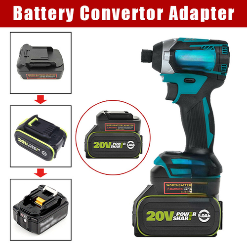 Adapter For Worx 20V 5PIN Li-ion Battery Convert To For Makita 18V Power Tool - Picture 1 of 8