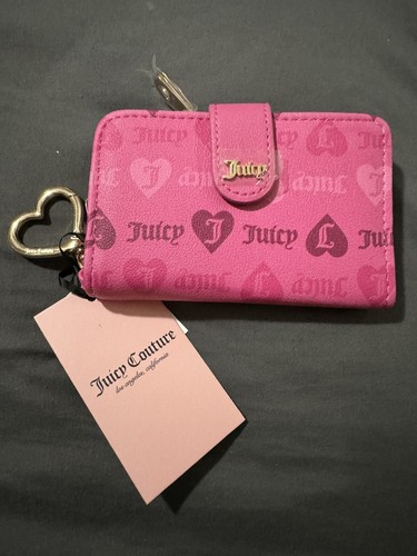 Neu mit Etikett Juicy Couture Mädchen Just Wanna Have Fun Reiter Kartengeldbörse - saftiges Pink - Bild 1 von 7