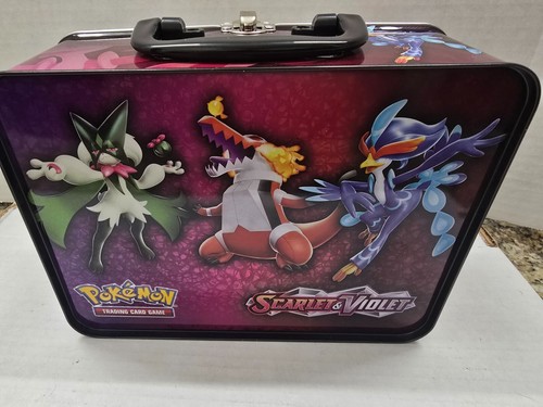 Pokémon Charizard Empty Storage Tin Chest TCG Inc Stickers and Small Card Folder - Picture 2 of 13
