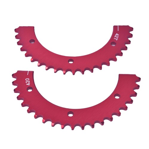 Silver Split Sprocket Adapter 420 42T For Predator 212cc 196cc 420cc 389cc 301cc - Picture 9 of 12