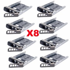 Lot of 8, 3.5" LFF SATA SAS Hard Drive Tray Caddy For Dell PowerEdge R720 R720xd