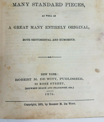 Antique Webster's Little Folks' Speaker children's school book 1987 De Witt - Bild 6 von 9