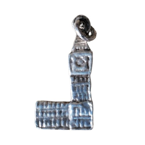 Sterling Silver Charm Big Ben Clock London England Time Britain Royal King Gift - Picture 2 of 2