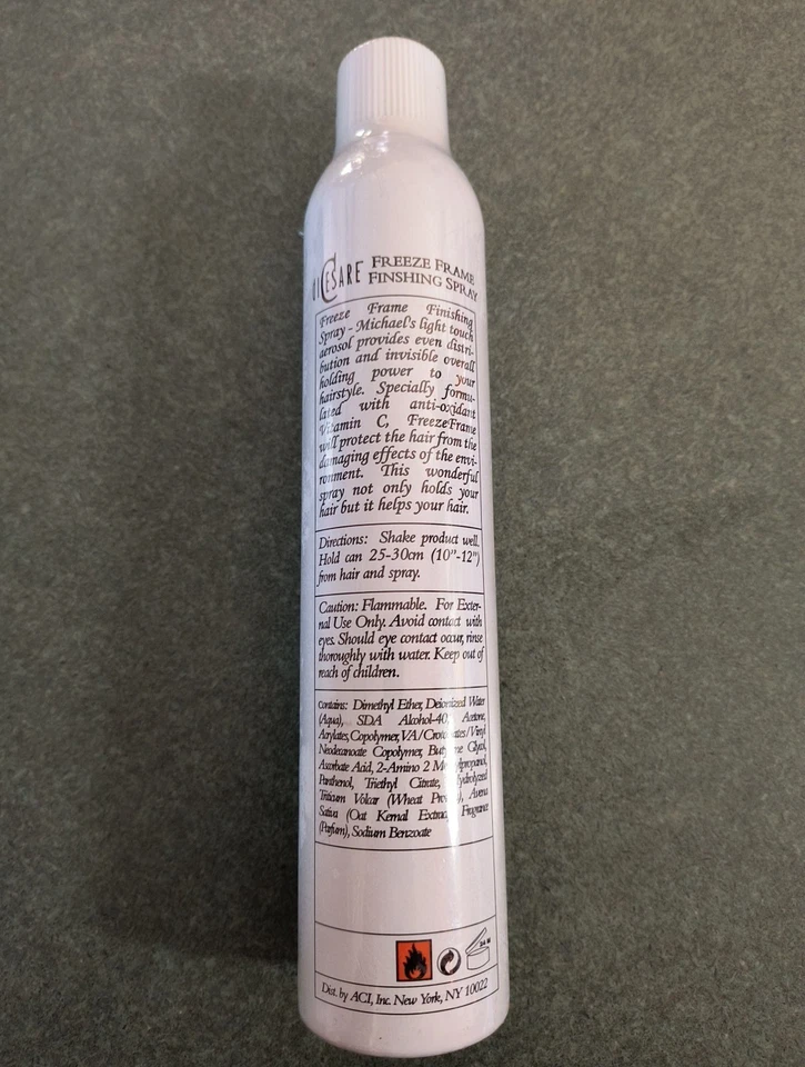 Spray de acabado DiCesare Freeze Frame 10 oz. Nuevo stock antiguo precintado Foto 3 de 4