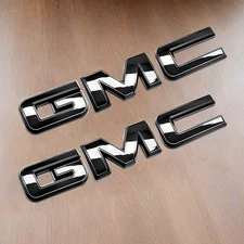 2019-26 GMC Sierra 1500 2500HD 3500HD Front Rear Glossy OVERLAY Emblem 23+Canyon
