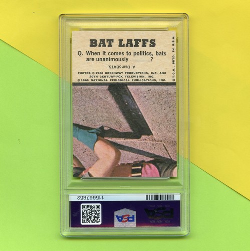 Original 1966 Topps Batman Bat Laffs Trading Card #48 PSA 8 - Picture 3 of 4