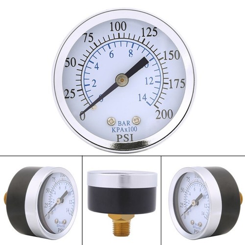 Manometer Mini Werkzeug 0-14 bar 0-14 bar Regler Ersatz Zubehör - Bild 3 von 12