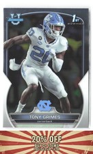2022 Bowman University Chrome #75 Tony Grimes North Carolina Tar Heels