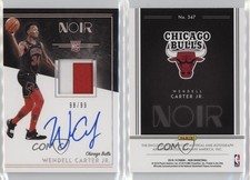 2018-19 Panini Noir Color /99 Wendell Carter Jr #347 RPA Rookie Patch Auto RC