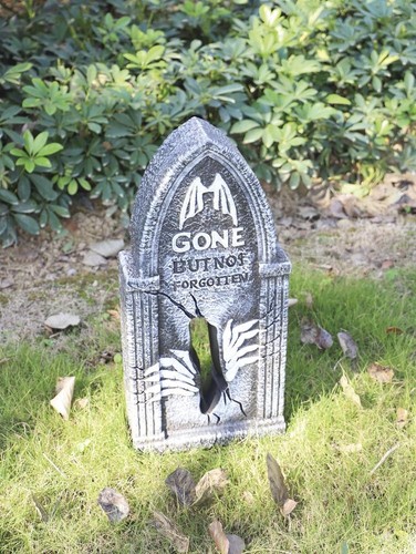 24" Blow Mold "Gone but not Forgotten" Staked Tombstone Outdoor Halloween Decor - Picture 7 of 13