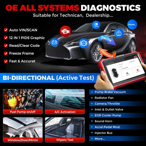 KINGBOLEN K8 PRO OBD2 Diagnosegerät ALLE System 34 Reset ECU-Coding OBD Scanner - Bild 4 von 15