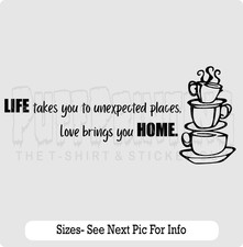 Kitchen Stickers Wall Art Home Love  Dining Room Removable  DIY. home decor 
