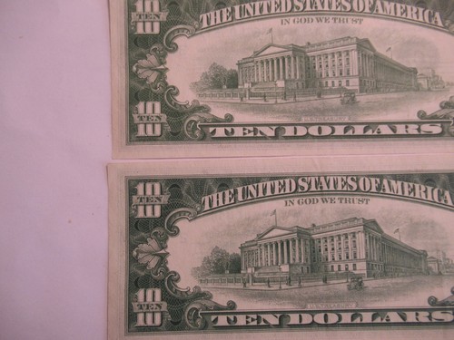 TWO 1963 A $10 Notes, FRN, UNC, Philadelphia & New York - Picture 7 of 8