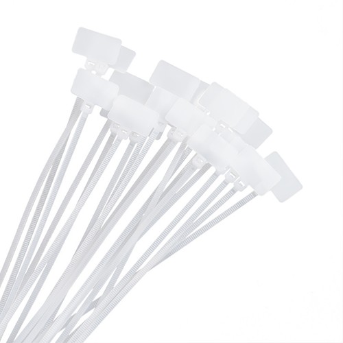 100 Pcs Zip Ties Write on Ethernet RJ45 RJ12 Wire Power Cable Label Mark Tags - Photo 2/7