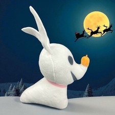 Disney The Nightmare Before Christmas Zero Plush Toy 10" Light-Up Pumpkin Nose
