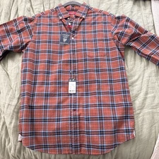 Cremieux Classics Everyday Oxford Mens Medium Button Down LS Rust Heather NWT