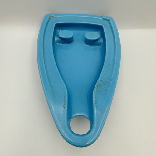 Vintage Brother Yarn Steamer Yunoshi Tool Blue Ceramic Knitting Accessory