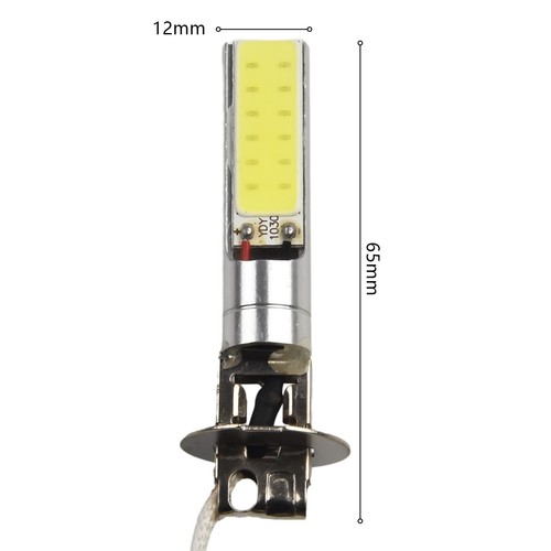 Premium H3 80W COB LED Headlights Kit for Fog Driving Bulbs 6000K White - Picture 12 of 12