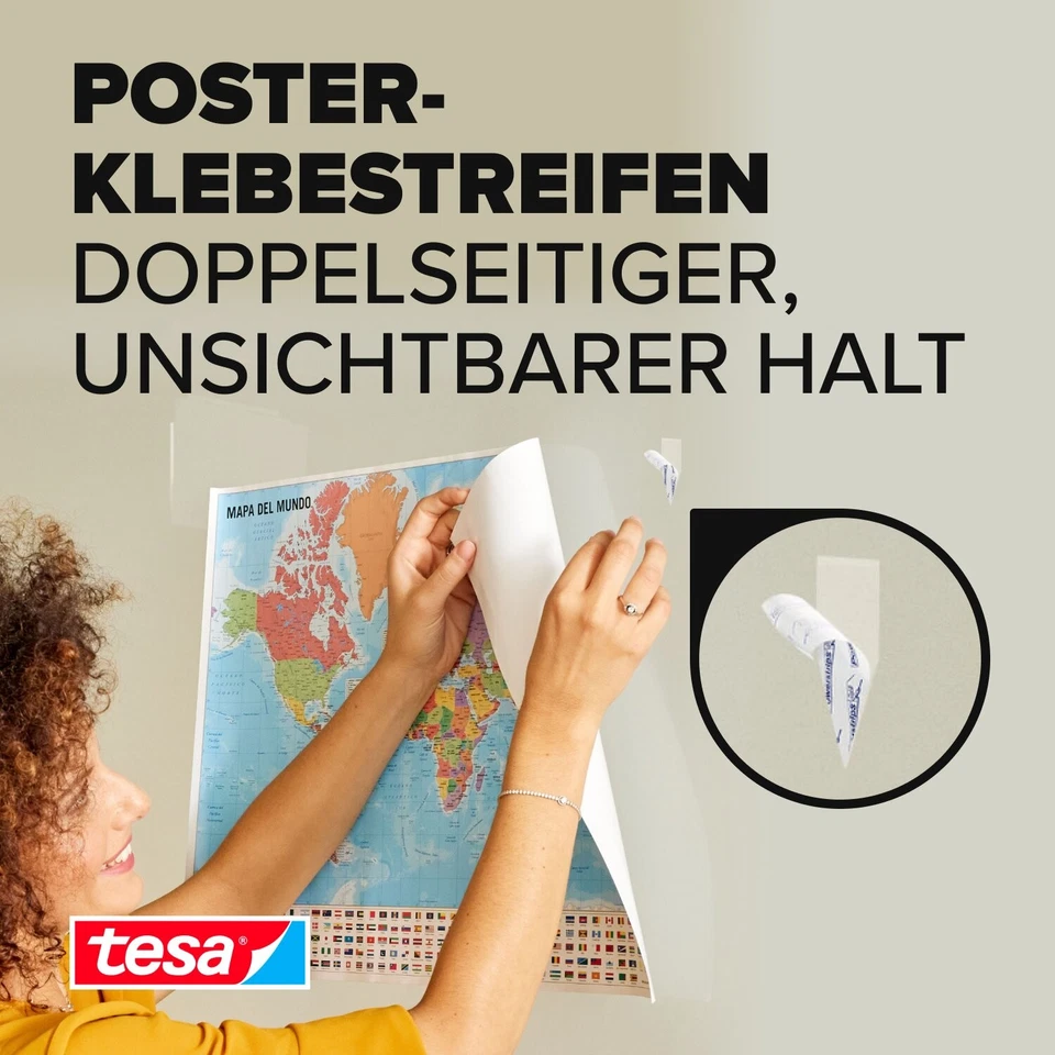 tesa Powerstrips Strips Poster für Tapeten geeignet selbstklebend 96 Stück OVP - Bild 2 von 4