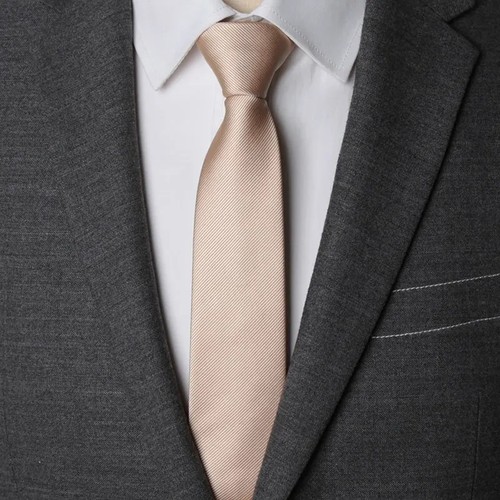 Zipper Necktie for Men Solid 6cm Slim Tie with Bowtie Handkerchief Shirt Set - Picture 17 of 17