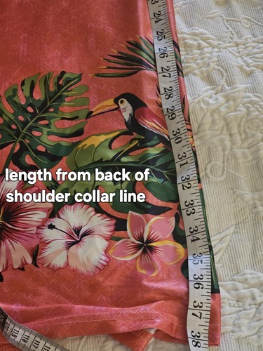 Anthony Richards Lounger 1X Tropical Floral Toucan Muumuu House Dress Pink - Bild 13 von 13